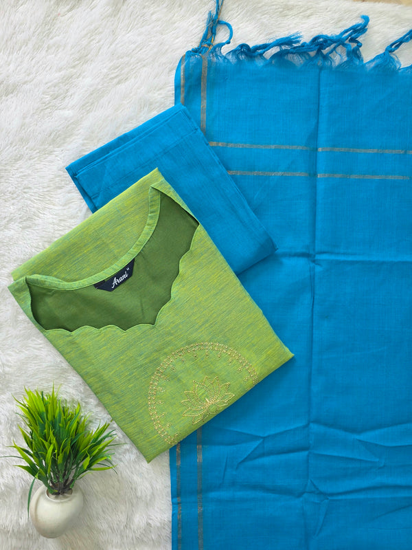 MANGALGIRI COTTON LOTUS SALWAR SETS 0222