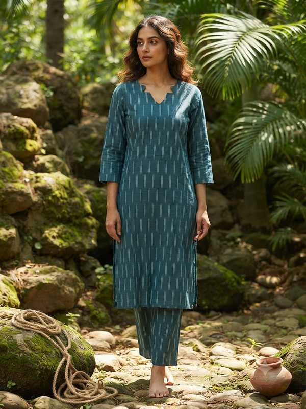 POCHAMPALLY IKKAT COTTON CO-ORD SETS 0590