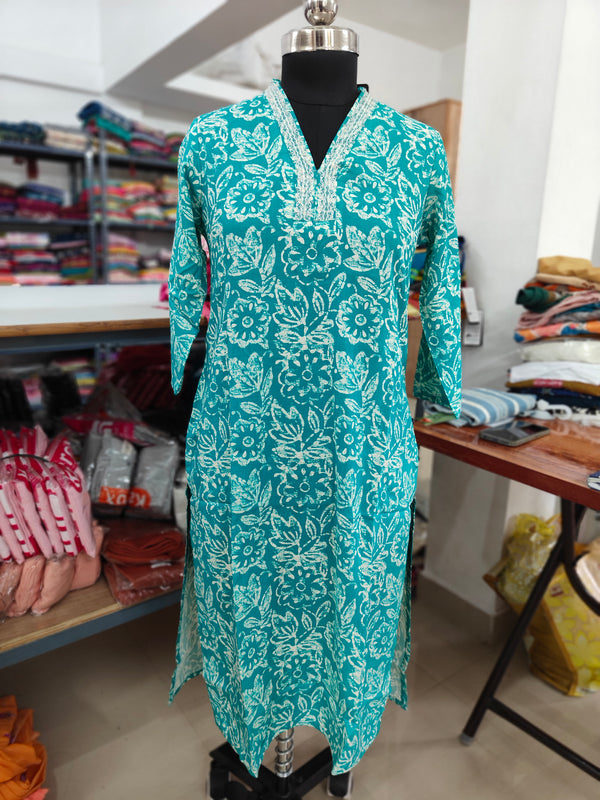 EMBROIDERY OFFICE /COLLEGE WEAR KURTIS 0456