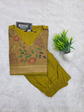 FENUGREEK COLOR BERLIN SILK CO-ORD SETS 0584