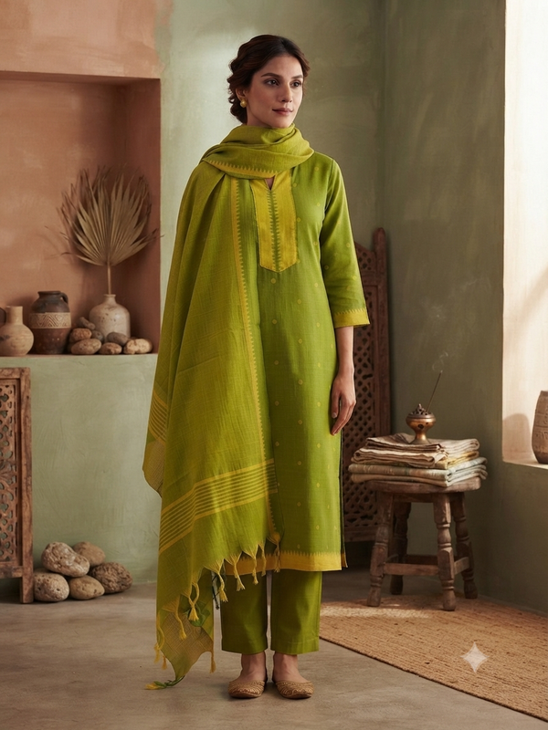 PREMIUM HANDLOOM COTTON SALWAR SETS 0444