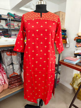 EMBROIDERY OFFICE/ COLLEGE WEAR KURTIS 0456