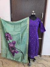 PREMIUM RAW SILK KURTI WITH KALAMKARI DUPPATTA 0509