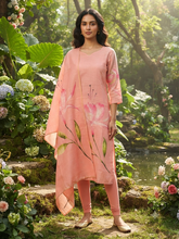 PREMIUM TUSSAR SILK KURTI +DUPPATTA 0569