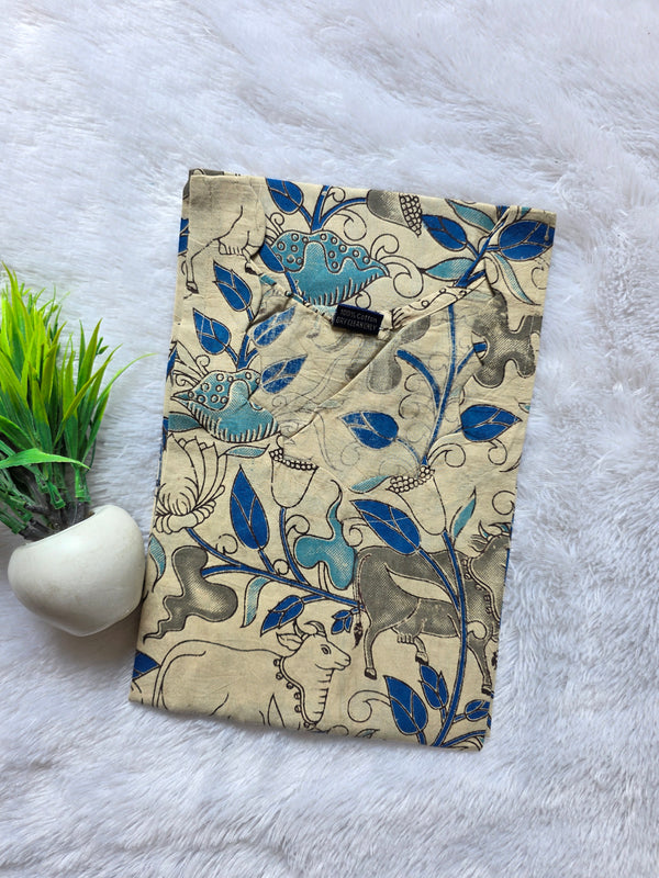 HAND PRINTED KALAMKARI KURTIS 0482