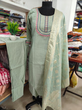 PREMIUM VATICAN SILK SALWAR SET WITH BANARASI DUPPATTA 0495