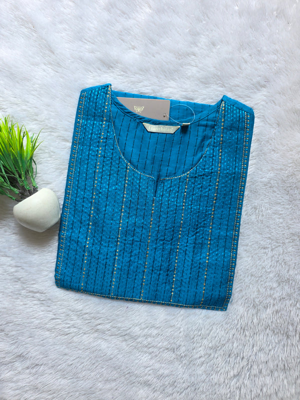 THREAD EMBROIDERY SILK COTTON KURTIS 0530