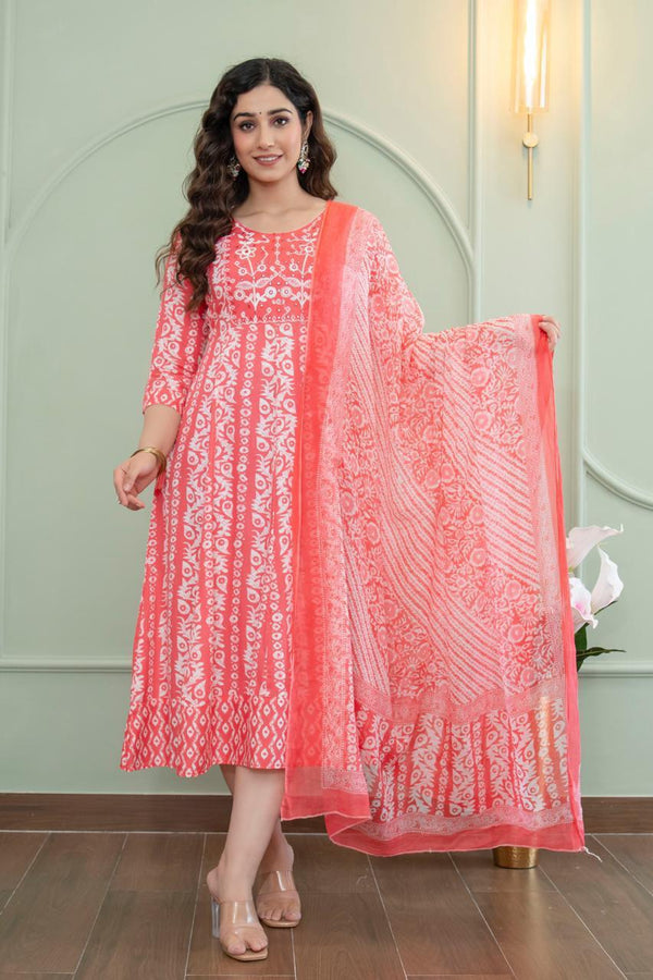 ANARKALI KURTI + DUPATTA SET 0485