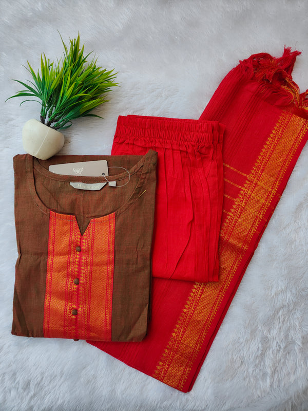 TRADITIONAL MANGALGIRI COTTON SALWAR SETS 0483