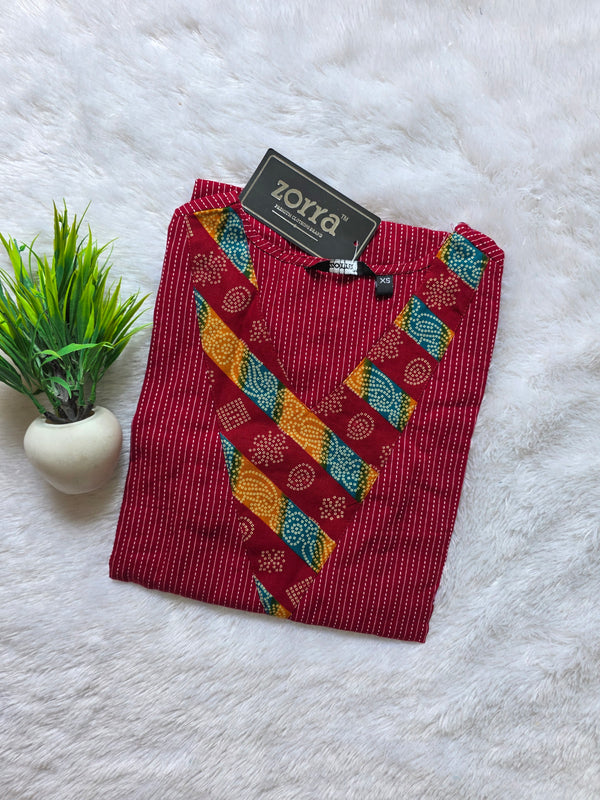 JAIPUR KANTHA COTTON KURTIS 0560