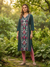 KALAMKARI THEMED BERLIN SILK KURTIS 0615