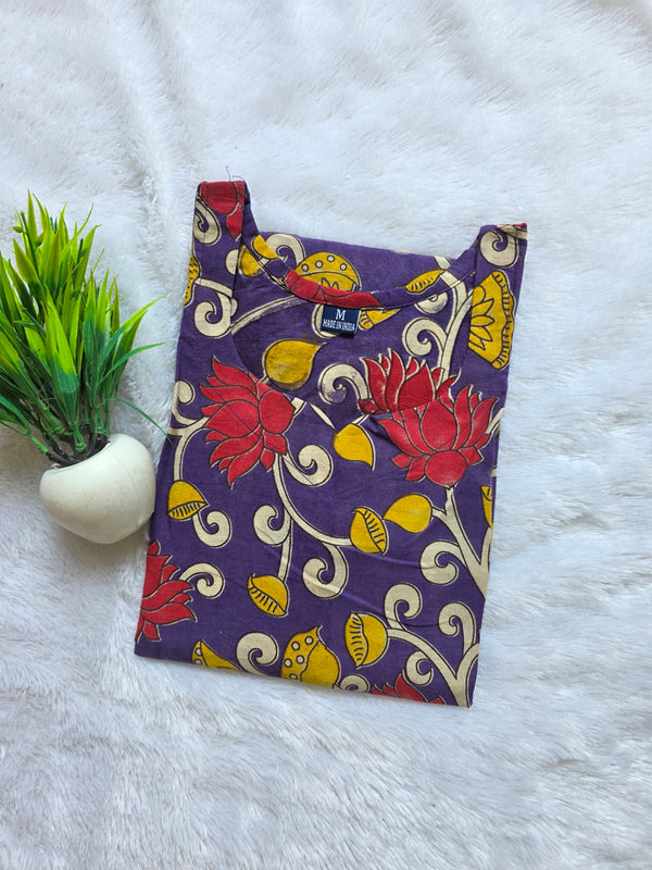 HAND CRAFTED PREMIUM KALAMKARI KURTIS 0482