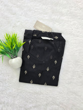 V SHAPED COLLAR PREMIUM FLEX COTTON KURTIS BLACK 0582