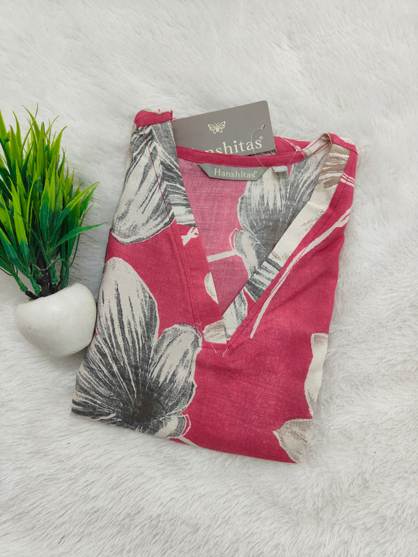 LINEN SLUB COTTON KURTIS 0445