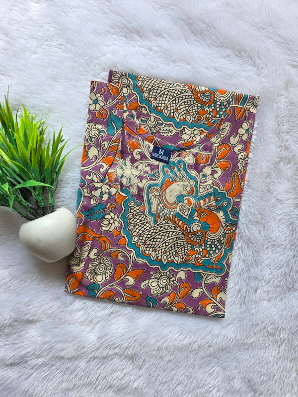 HAND PRINTED KALAMKARI KURTIS 0482