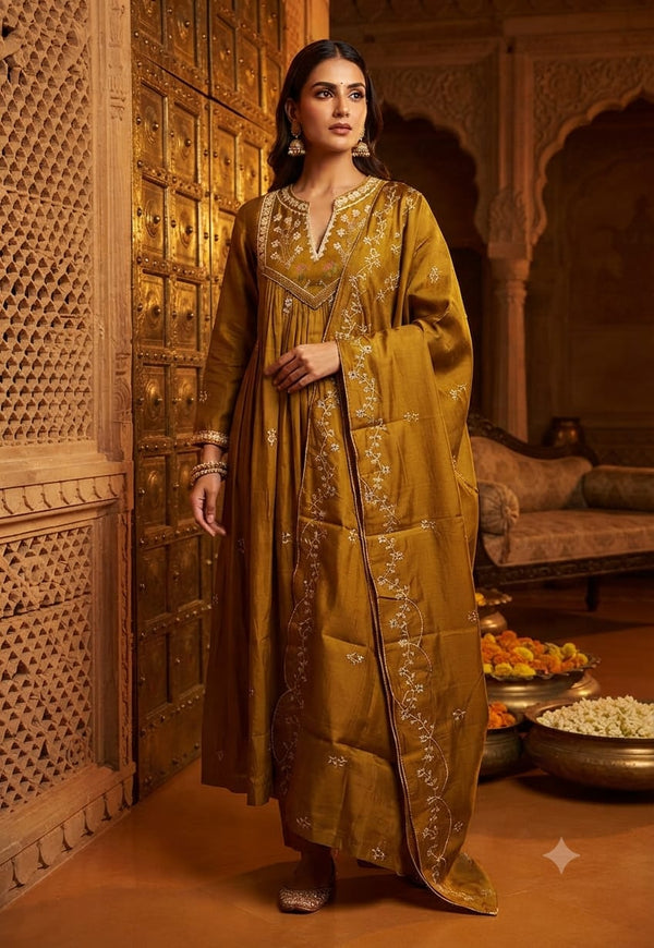 PARTY WEAR ANARKALI KURTA SETS 0623
