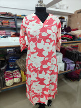 OFFICE\COLLEGE WEAR V- NECK KURTIS 0454