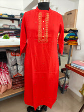 EMBROIDERY OFFICE/COLLEGE WEAR KURTIS 0456