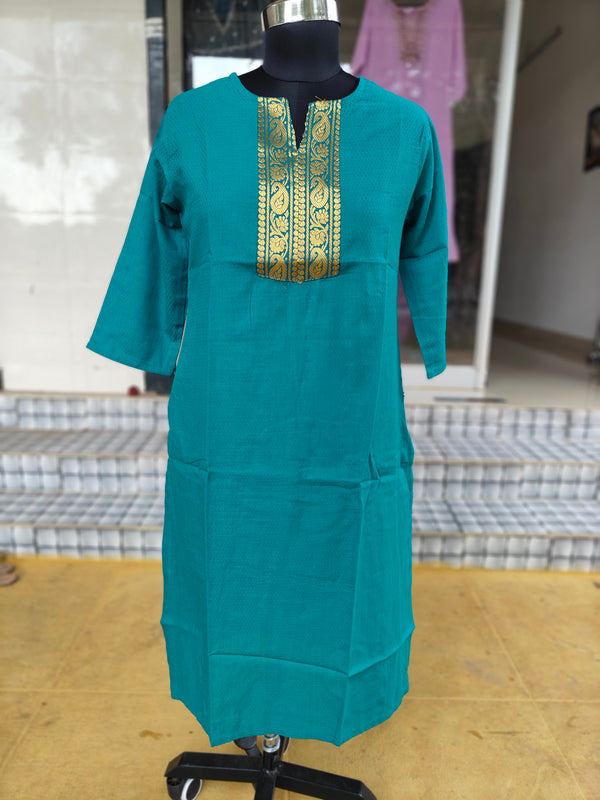 EMBRODIERY OFFICE /COLLEGE WEAR KURTIS 0456