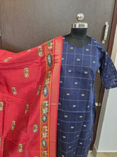 PREMIUM RAW SILK KURTI WITH KALAMKARI DUPPATTA 0509