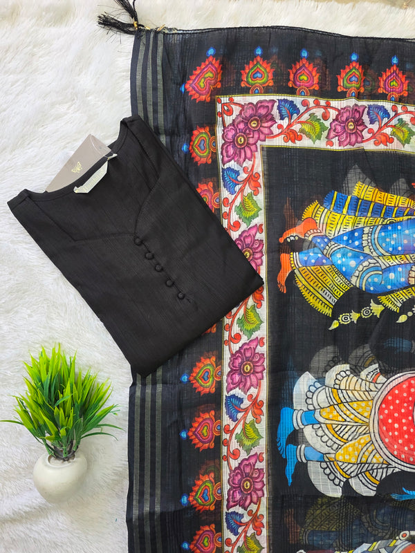 VATICAN SILK KURTI+DUPPATTA 0663