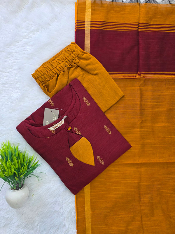HANDLOOM PREMIUM RAW SILK SALWAR SETS 0630