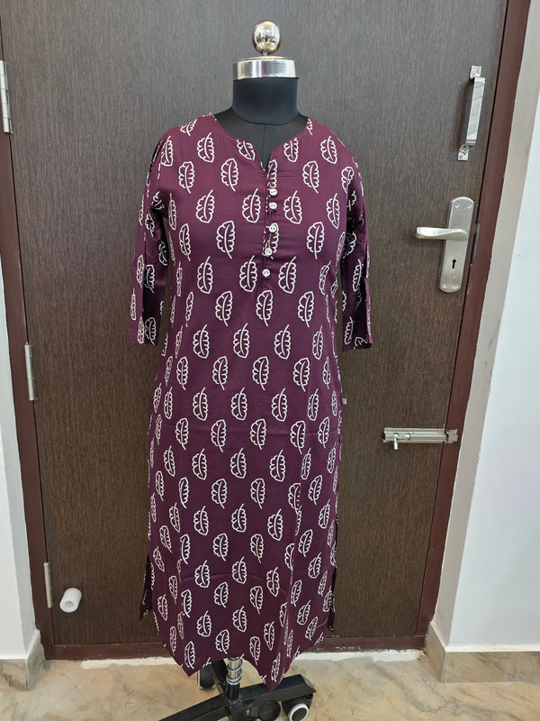 BUDGET FRIENDLY OFFICE/DAILY WEAR KURTIS 0526