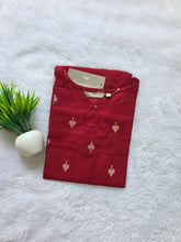 KEYHOLE NECK PREMIUM FLEX COTTON KURTIS MAROON /0582
