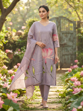 PREMIUM TUSSAR SILK KURTI +DUPPATTA 0569