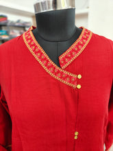 PREMIUM VACTICAN SILK KURTI +PANT SET 0380