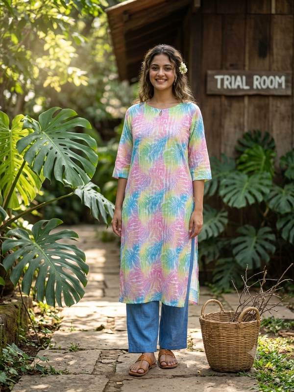 CANDY PREMIUM LINEN ZARI KURTIS 0515