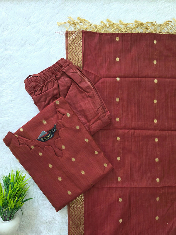 SHINING SILK COTTON SALWAR SETS 0651