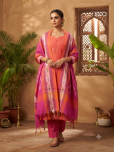 HANDLOOM IKKAT COTTON SALWAR SETS / 0111