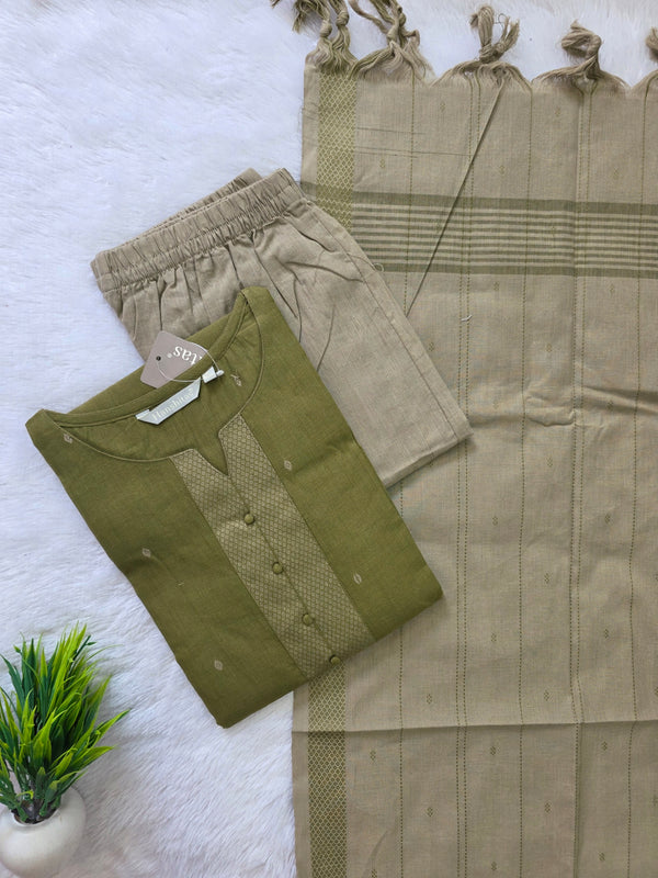 PREMIUM HANDLOOM COTTON SALWAR SETS 0333