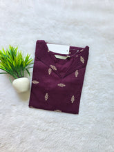 V- COLLAR NECK PREMIUM FLEX COTTON KURTIS /0582