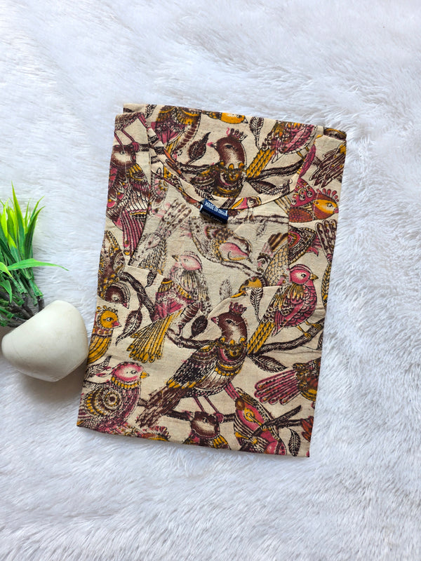 HAND PRINTED KALAMKARI KURTIS 0482
