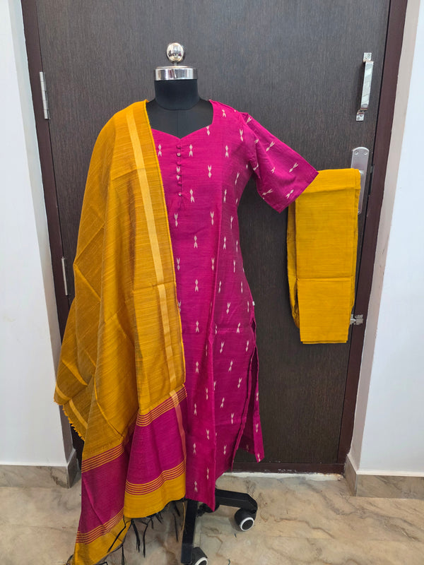 PREMIUM HANDLOOM RAW SILK SALWAR SETS 2222