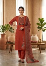 RUST ORANGE PREMIUM COTTON SALWAR SETS 0567