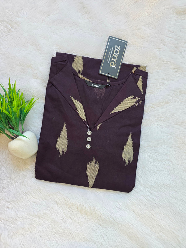 WINE BUDGET FRIENDLY OFFICE /COLLEGE WEAR KURTIS 0461