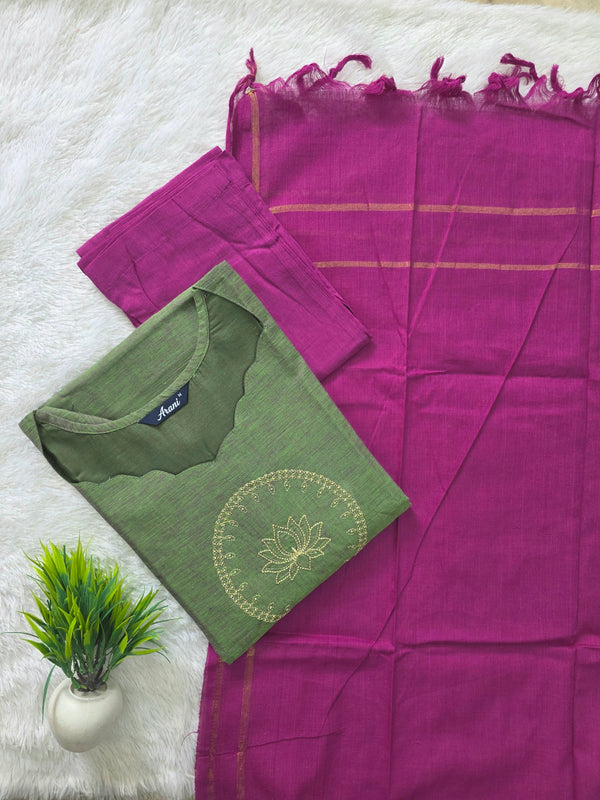 MANGALGIRI COTTON LOTUS SALWAR SETS 0222