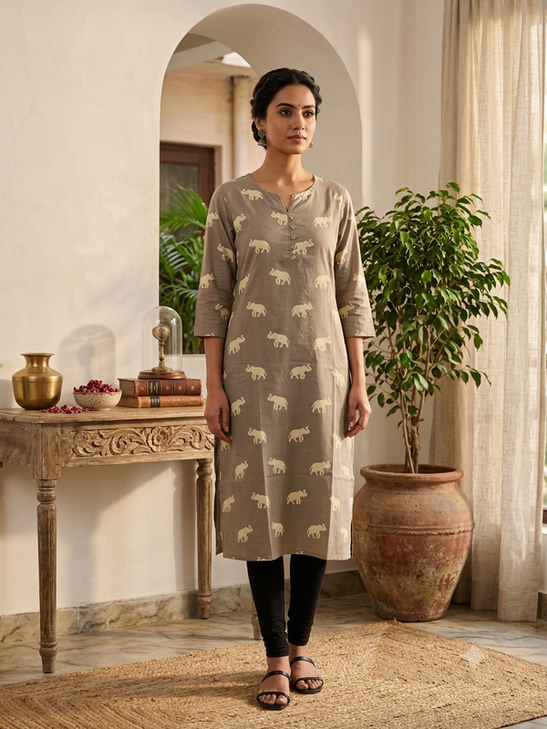 BUDGET FRIENDLY OFFICE/DAILY WEAR KURTIS 0580