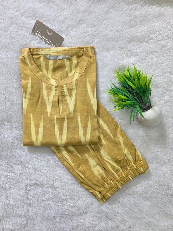 POCHAMPALLY IKKAT COTTON CO-ORD SETS 0590