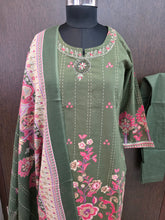 GREEN HANDWORK PREMIUM JAIPUR COTTON SALWAR SETS 0537