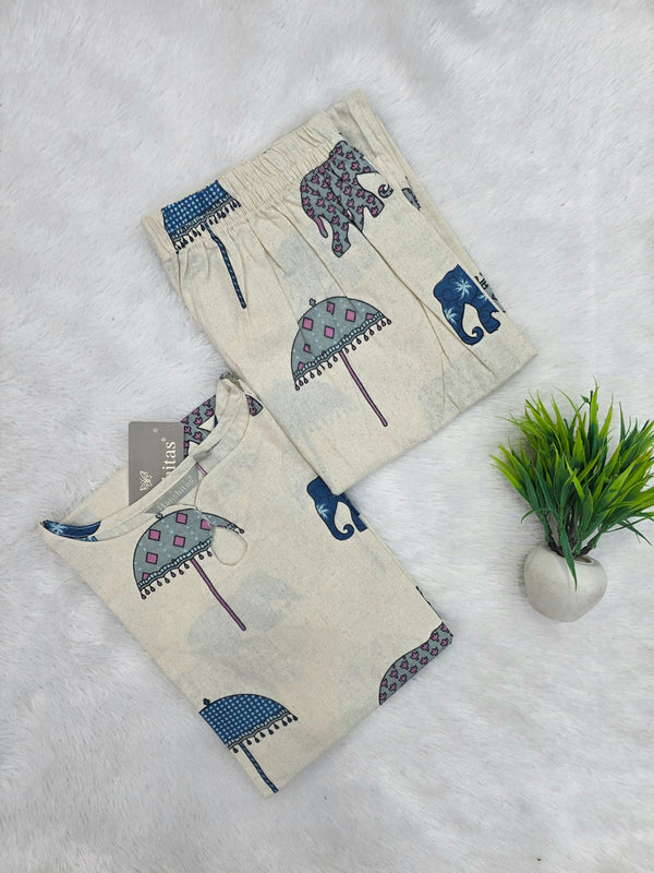 TRENDING ELEPHANT DESIGN KEYHOLE CO-ORD SETS 0635