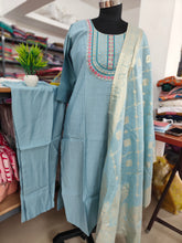 PREMIUM VATICAN SILK SALWAR SET WITH BANARASI DUPPATTA 0495