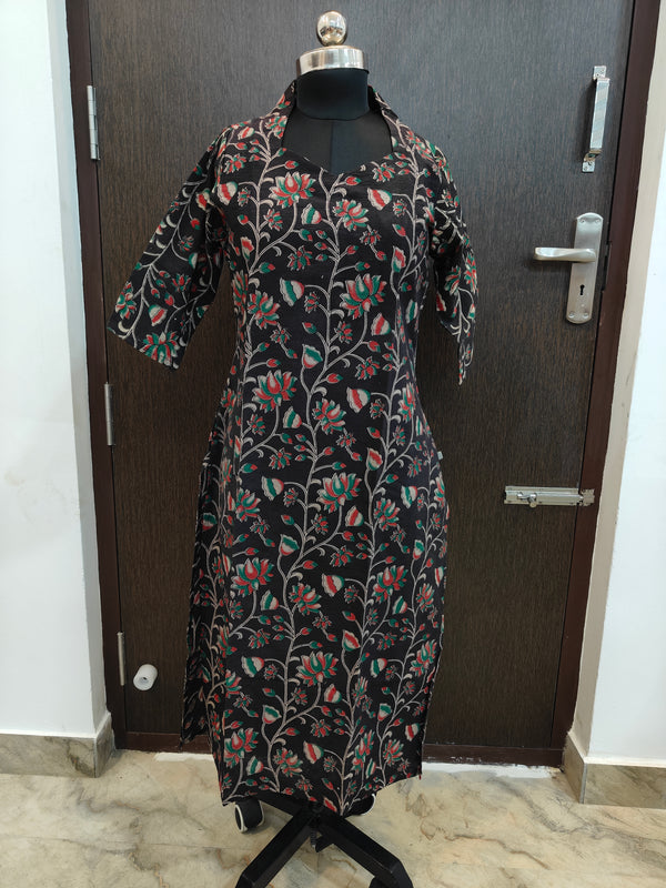 HAND PRINTED PREMIUM KALAMKARI KURTIS 0482