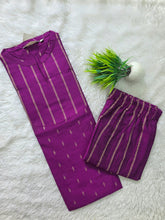 BRIGHT MAGENTA RAW SILK CO-ORD SETS 0614