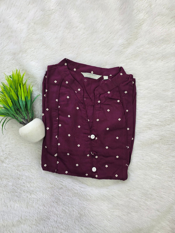 PREMIUM UMBRELLA KURTIS WINE 0602