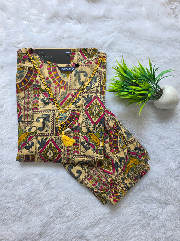 WARLI THEMED JAIPUR COTTON CO-ORD SETS 0548