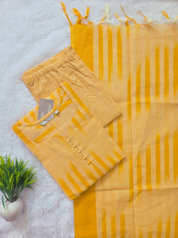 HANDLOOM IKKAT COTTON SALWAR SETS / 0111